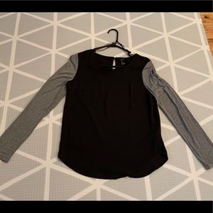 Black and gray top